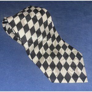 Silk Tie Racing Checkered Flag Designer Carlo Battini Men's Necktie Dad Gift